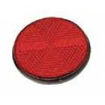 Immagine di Catadiottro rotondo rosso base ABS