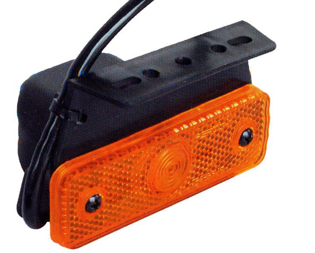 Fanale led arancio con staffa ASPOCK