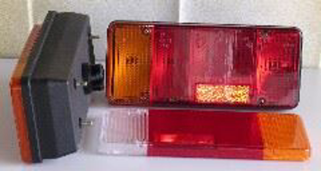 Fanale posteriore Iveco Daily 1980 sinistro con luce targa