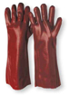 Guanti da lavoro rossi PVC