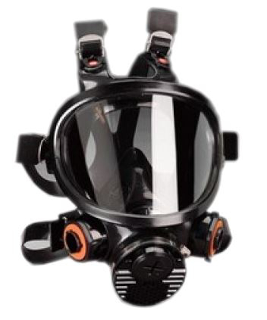 Maschera facciale in gomma