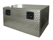 Immagine di CASSETTO PORTA ATTREZZI PER CAMION in ACCIAIO INOX fiorettato L.450xH.350xP.400 mm