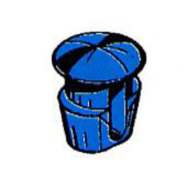 bottone fissaggio targa blu