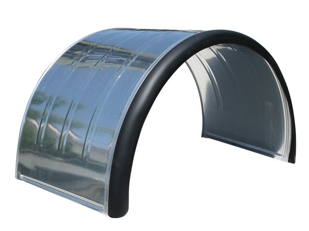 Immagine di PARAFANGO ZINCATO BORDO GOMMA con profilo in gomma flessibile 1360x880x400