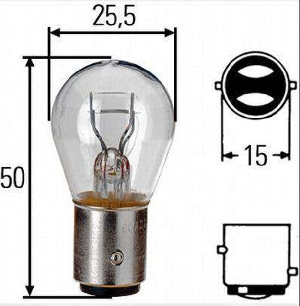 Lampadina doppio filamento 24V
