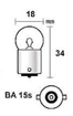 Immagine di Lampadina 24V 5W BA15s