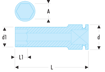 Immagine di Bussole Impact 1/2" lunghe esagonali metriche - NSB
