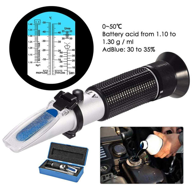 Rifrattometro per antigelo, batterie, ad-BLUE