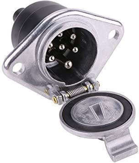 Presa 7 poli tipo N 24V alluminio