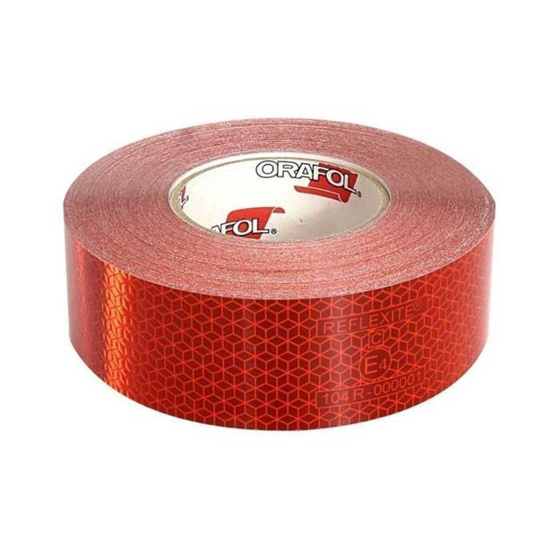 nastro segnaletico rosso reflexite