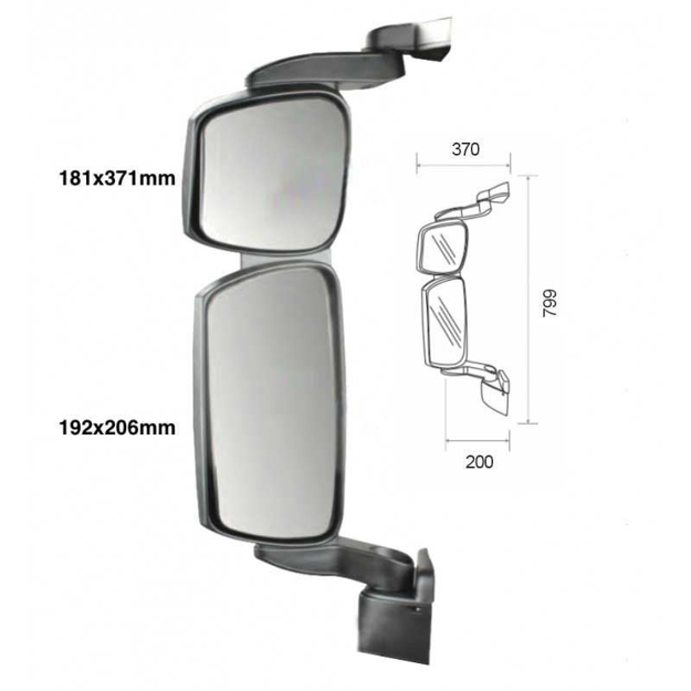 specchio stralis active space sinistro