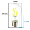 Immagine di Lampadina a led 8 W attacco E27