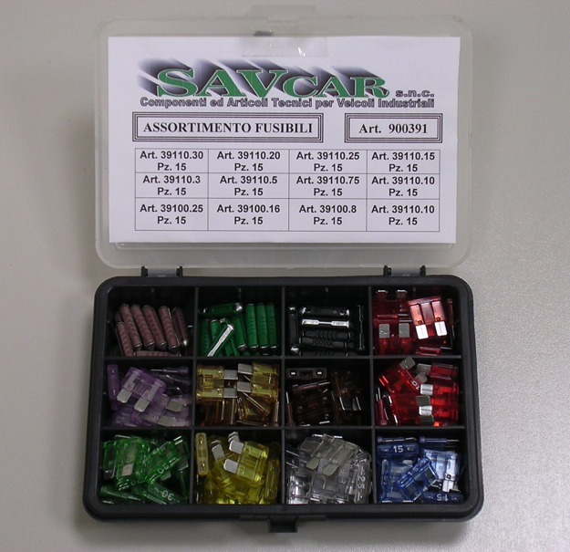 Assortimento fusibili lamellari