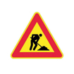 Cartello stradale lavori in corso