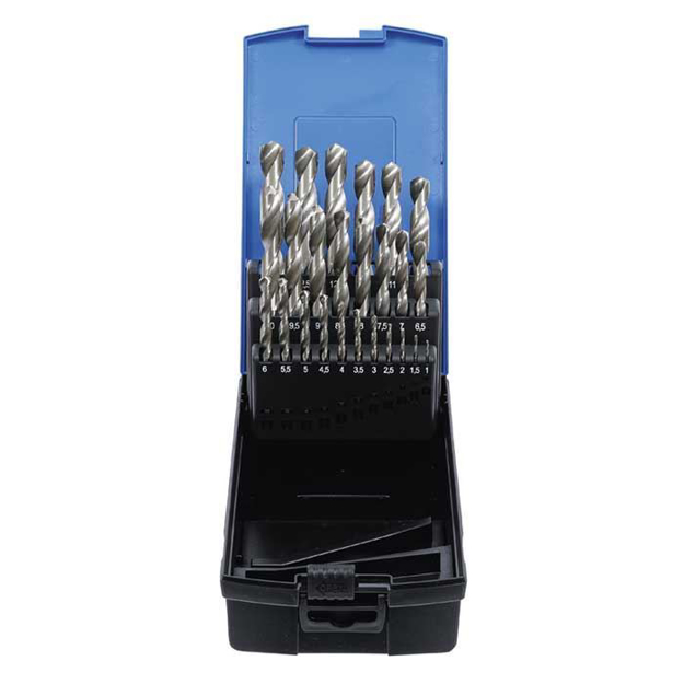 Immagine di Assortimento 25 punte elicoidali HSS rullata