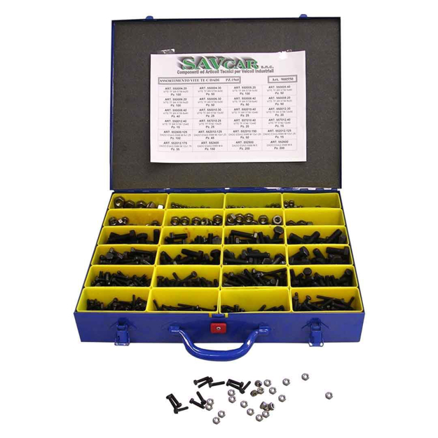 Assortimento viti testa esagonale con dadi