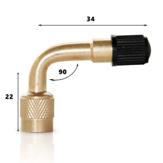 Prolunga gonfiaggio pneumatici 90°