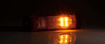 Luce ingombro led per camion accesa