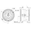 Immagine di Plafoniera led 12/24V per interni celle frigo con cornice in plastica