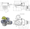 Giunto accoppiamento con filtro Wabco giallo