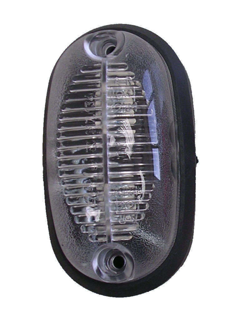 Luce ingombro rimorchio ovale bianca