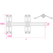 Immagine di Staffa per parafango zincata diametro 54 mm