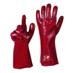 Guanti da lavoro rossi PVC