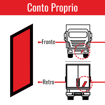 Immagine di Striscia Adesiva conto proprio rossa