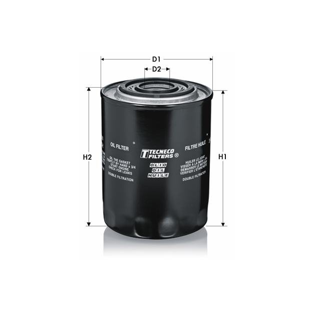 Filtro olio doppia filtrazione per iveco Daily-EUROCARGO