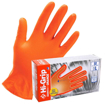 Immagine di Guanti in nitrile arancioni antiscivolo taglia XL-XXL 10/10,5