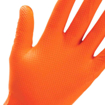 Immagine di Guanti in nitrile arancioni antiscivolo taglia XXL 10/10,5