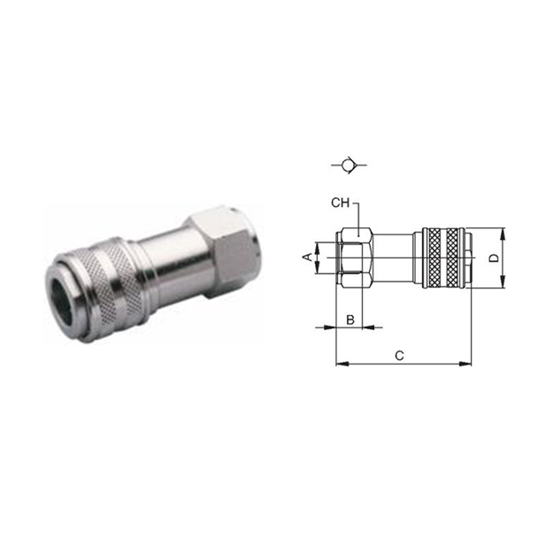 Presa nitto femmina 3/8"