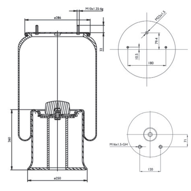 Molla ad aria completa per GRANVOLUME ROLFO
