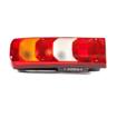 Fanale posteriore sinistro MERCEDES ACTROS MP4 con luce targa e connettore laterale rettangolare 7 PIN