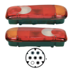 Immagine di Fanale posteriore DX/SX Nissan Cabstar, Renault Midlum, Iveco Eurocargo 2015, DAF LF VOLVO FE FL , 5 funzioni