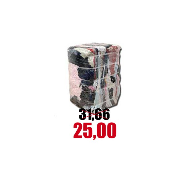 Immagine di Pezzame colorato kg.20 in cotone 100%
