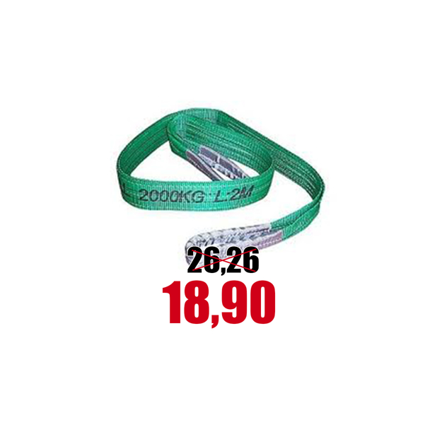 Immagine di Fascia sollevamento 2000 Kg - 6 Mt “verde”
