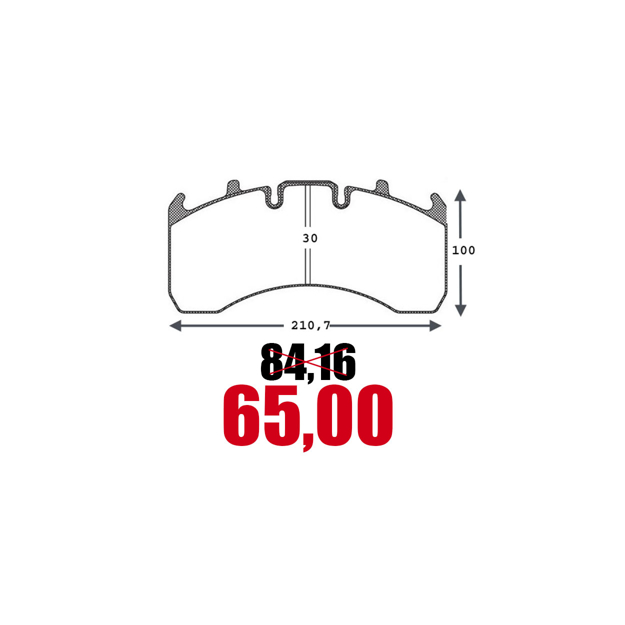 Immagine di Pastiglie freno per semirimorchi con assali ROR MERITOR con abs