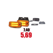 Immagine di Fanale ingombro laterale a led arancione 12/24V