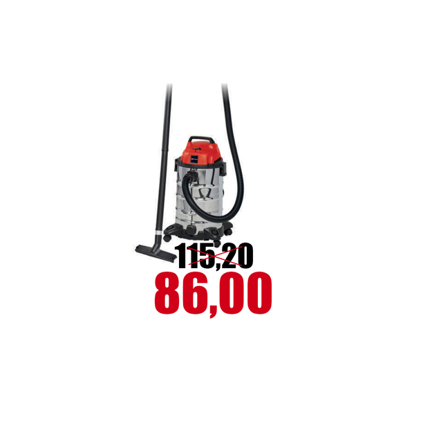 Immagine di Aspirapolvere e liquidi lt.30 1500W Einhell TC-VC 1930 S