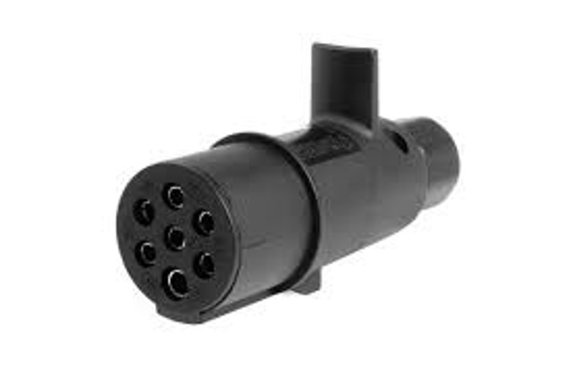SPINA 7 POLI IN PLASTICA 24 VOLT 7 CONTATTI FEMMINA (N)