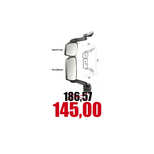 Immagine di Specchio  Stralis Active Day Sinistro termico/elettrico con Braccio medio