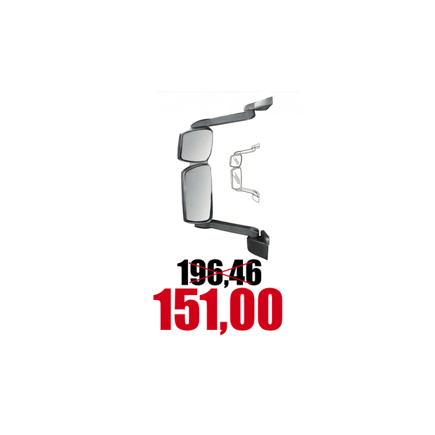 Immagine di SPECCHIO EUROCARGO  Tector sinistro termico/elettrico  braccio lungo  2007>