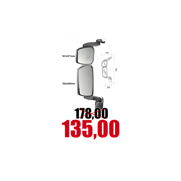 Immagine di Specchio Stralis Active Space Sx term./elettr. Braccio corto