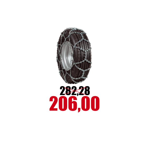 Immagine di Coppia catene da neve per camion 315/70 R22.5 “serie x 2 ruote”