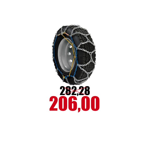 Immagine di Coppia catene da neve per camion, misura 315/80 R22.5