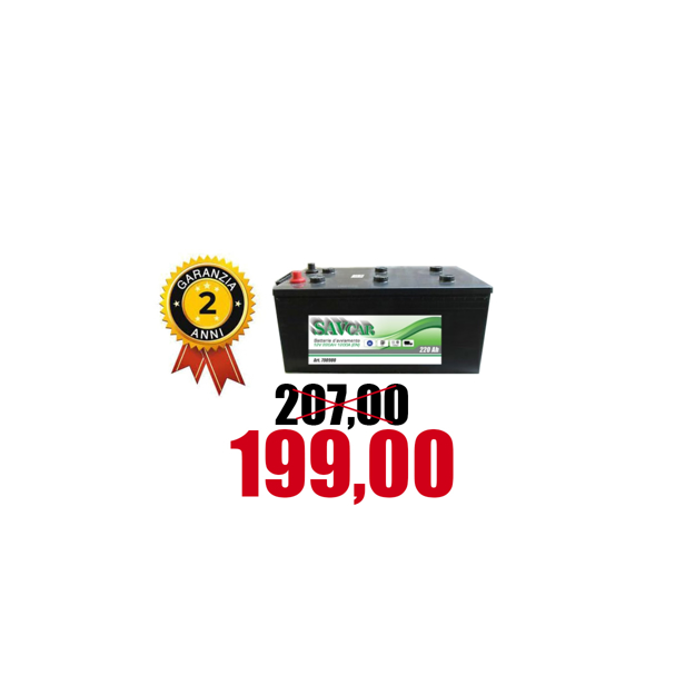 Immagine di Batteria camion 12V 220 AH 1400 AMP SX