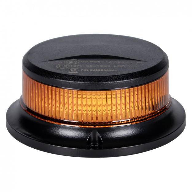 Lampeggiante basso a led con base calamitata 12/24V