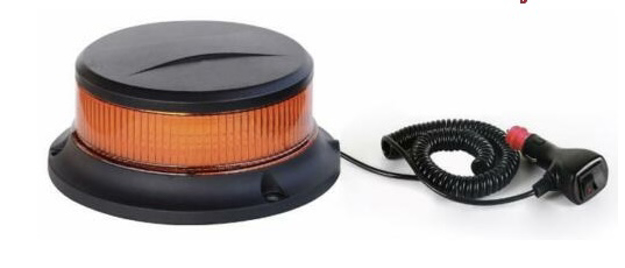 Lampeggiante basso a led con base calamitata 12/24V