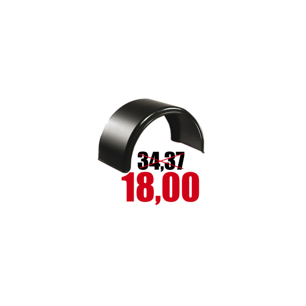 Immagine di Parafango in plastica nera per camion e rimorchi 1750x1150x550